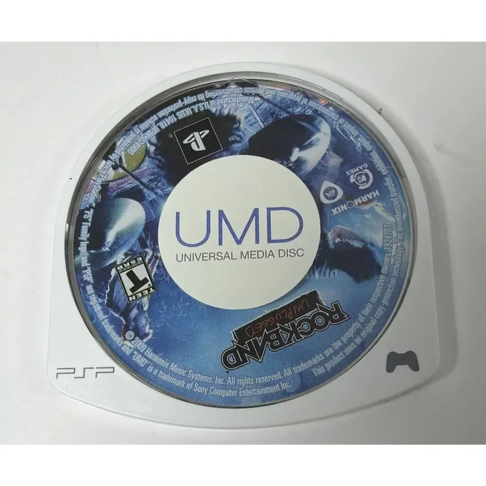 4 PSP UMD Games - Need For Speed Undercover Rock Band Madden 10 & Gran Turismo